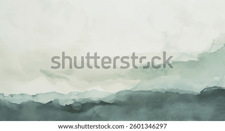 Abstract watercolor art background template. teal green and blue watercolor backdrop empty space for text, banner, presentation or product display graphic design