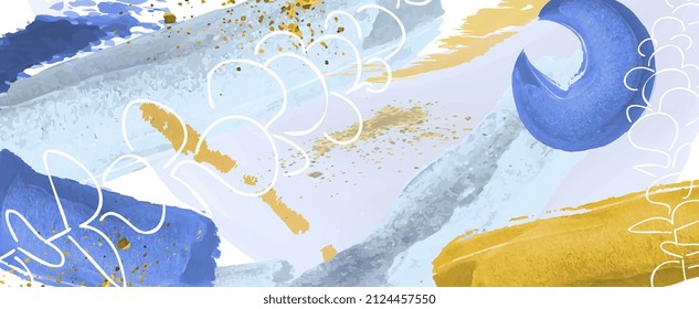 Resumen del vector de fondo de arte acuarela.	