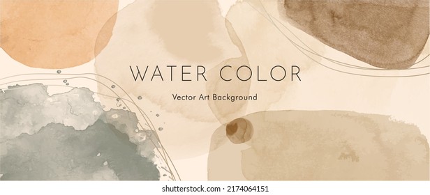 Abstract Watercolor Art Background Vector Wallpaper Stock Vector ...