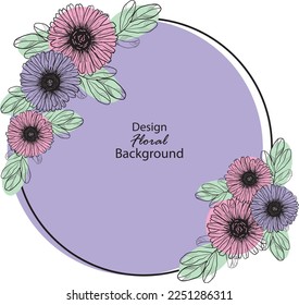 Abstract watercolor art background vector. aster and botanical line art wallpaper. abstract cover design with text, golden texture and brush style. floral art for wall decoration and prints.
