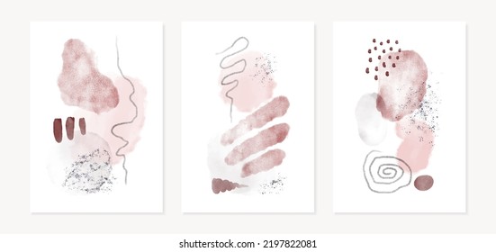 Abstract watercolor art. contemporary decoration for background decoration. modern hand drawn artwork. vector graphic element