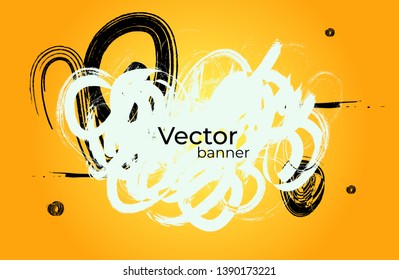Abstract watercolor art hand paint on white background