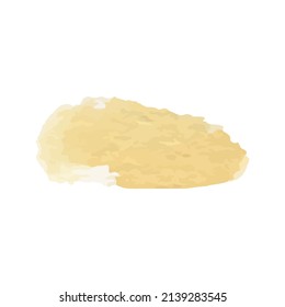 Resumen de pintura acuarela a mano aislada en fondo blanco. Vector