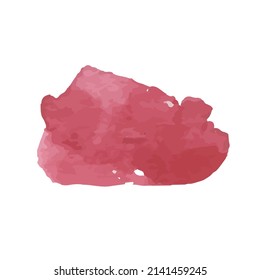 Abstract watercolor art hand paint isolated on white background. Vector