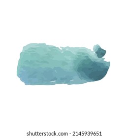 Abstract watercolor art hand paint isolated on white background. Vector