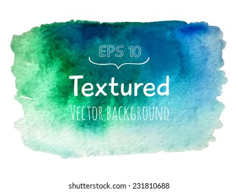 Abstract watercolor art hand paint isolated on white background. Watercolor stains.