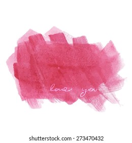 Abstract watercolor art hand paint on white background