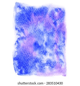 Abstract watercolor art hand paint on white background. Vector art.