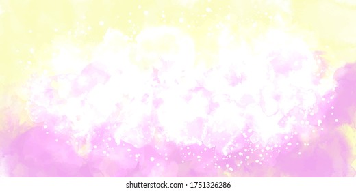 Abstract watercolor background beautiful. Abstract colorful watercolor for background. Digital art painting. Watercolor colorful, pastel color, rainbow, splash, sky, texture, wallpaper.