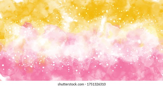 Abstract watercolor background beautiful. Abstract colorful watercolor for background. Digital art painting. Watercolor colorful, pastel color, rainbow, splash, sky, texture, wallpaper.
