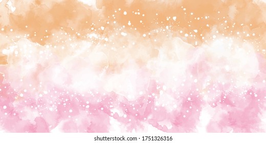 Abstract watercolor background beautiful. Abstract colorful watercolor for background. Digital art painting. Watercolor colorful, pastel color, rainbow, splash, sky, texture, wallpaper.