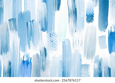 Abstract watercolor background, blue brush strokes, artistic texture, modern design, creative backdrop, soothing tones.