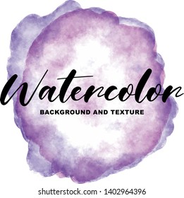 Abstract watercolor background and brush 
