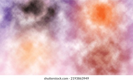 Abstract Watercolor Background | Colorful Rainbow Holi Paint Color Powder Explosion isolated White Wide Panorama Background | Abstract Clouds of Color Smoke Colorful Texture Background.	