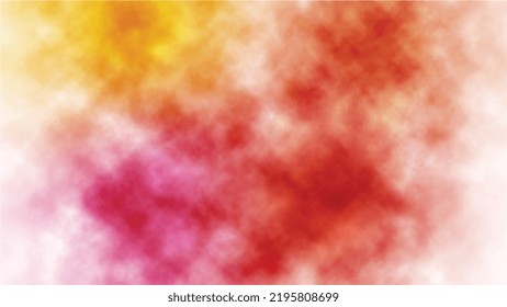 Abstract Watercolor Background | Colorful Rainbow Holi Paint Color Powder Explosion isolated White Wide Panorama Background | Abstract Clouds of Color Smoke Colorful Texture Background.	