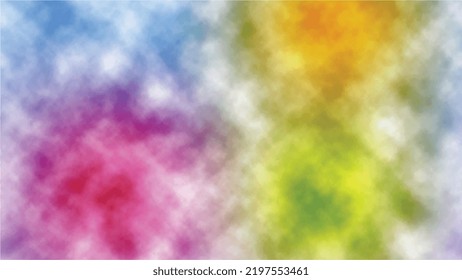 Abstract Watercolor Background | Colorful Rainbow Holi Paint Color Powder Explosion isolated White Wide Panorama Background | Abstract Clouds of Color Smoke Colorful Texture Background.
