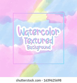 Abstract Watercolor background colourful template, copy space for add text.