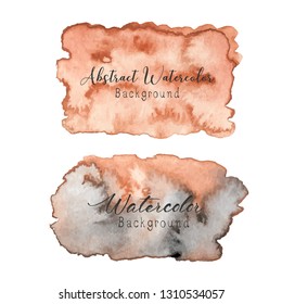 Abstract watercolor background. Watercolor element for card. Vector illustration.