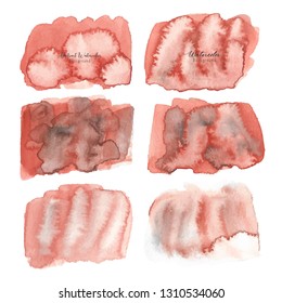 Abstract watercolor background. Watercolor element for card. Vector illustration.
