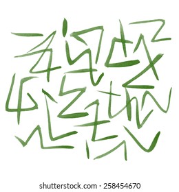 Abstract watercolor background with expressive brush strokes