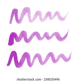 Abstract watercolor background with expressive brush strokes