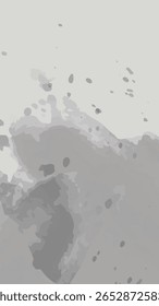 Abstractas fondo de acuarela con tonos de salpicaduras de color gris suave. Texturas de pincel sutiles con tonos neutros ideales para diseños minimalistas, modernos o elegantes.