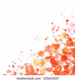 Abstract watercolor background forming by stripes. Vector illustration