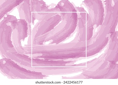 Abstract watercolor background with frame