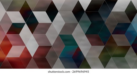 Fondo de acuarela Abstractas con triángulos geométricos en tonos blancos degradados