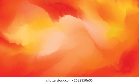 abstract watercolor background gradient red and orange color