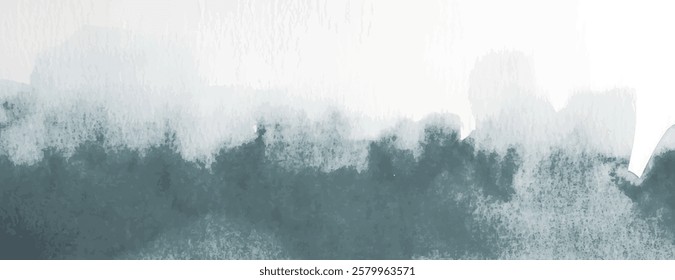 Abstract watercolor background, background with gray and white tones, background with soft, textured brushstrokes, gray color prominent. Minimal watercolor paint texture background vector