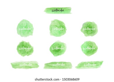 abstract watercolor background with green stains