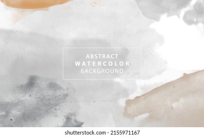 Abstract watercolor background grey. Premium Vector