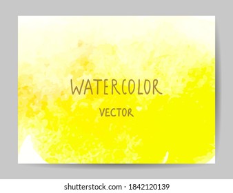 Abstract watercolor background. Hand drawn vector illustration.