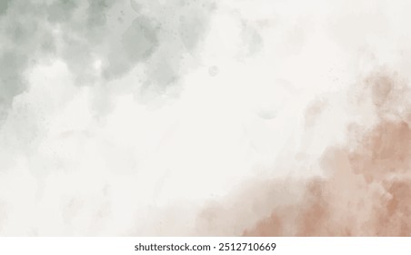 Abstract watercolor background. Hand drawn vector texture. Brush stroked painting pastel color watercolour. Aesthetic watercolor backdrop