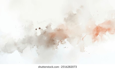 Abstract watercolor background. Hand drawn vector texture. Brush stroked painting pastel color watercolour