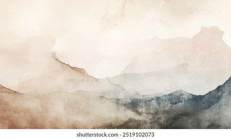 Abstract watercolor background. Hand drawn vector texture. Brush stroked painting pastel color watercolour. Aesthetic watercolor backdrop