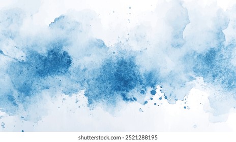 Fundo de aquarela abstrato. Textura vetorial desenhada à mão. Pincel traçado pintura pastel cor aquarela