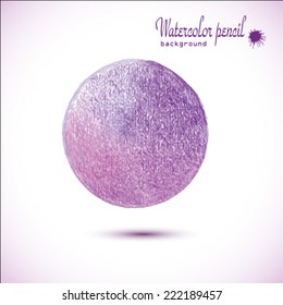 Abstract watercolor background. Hand-drawn painted, vector element for design