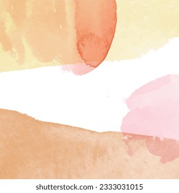 Fondo de las acuarelas abstractas. Fondo pintado a mano. Ilustración vectorial.