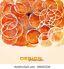 Abstract watercolor background.The illustration contains transparency and effects. EPS10