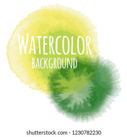 Abstract watercolor background image with a liquid splatter of aquarelle paint, isolated on white. 
