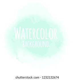 Abstract watercolor background image with a liquid splatter of aquarelle paint, isolated on white. 