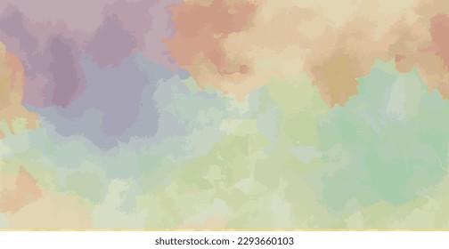 Resumen de fondo acuarela textura de papel multicolor, gris de color de agua colorido - Ilustración vectorial