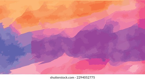 Abstract watercolor background multicolored paper texture, colorful watercolor grunge - Vector illustration