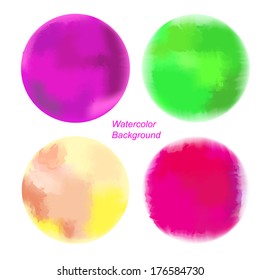 Abstract watercolor background on the white phone