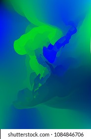 Abstract watercolor background, painted vector illustration like sea waves. Watercolor gradient pattern with thin wavy border lines, vector painting. Bright substrate. Abstract colorful oil paints.