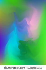 Abstract watercolor background, painted vector illustration like sea waves. Watercolor gradient pattern with thin wavy border lines, vector painting. Bright substrate. Abstract colorful oil paints.