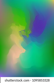 Abstract watercolor background, painted vector illustration like sea waves. Watercolor gradient pattern with thin wavy border lines, vector painting. Bright substrate. Abstract colorful oil paints.