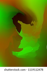 Abstract watercolor background, painted vector illustration like sea waves. Watercolor gradient pattern with thin wavy border lines, vector painting. Bright substrate. Abstract colorful oil paints.